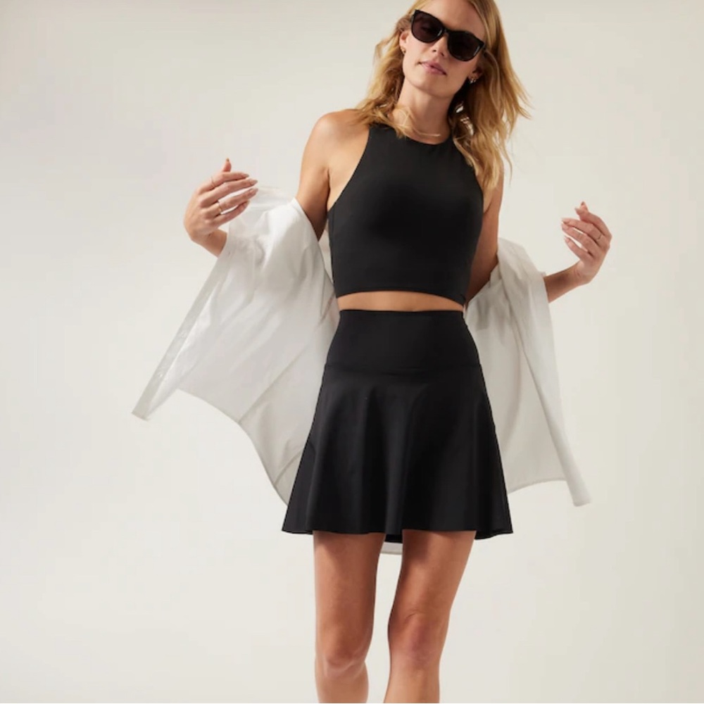 Athleta Ace Tennis Skort Black Medium